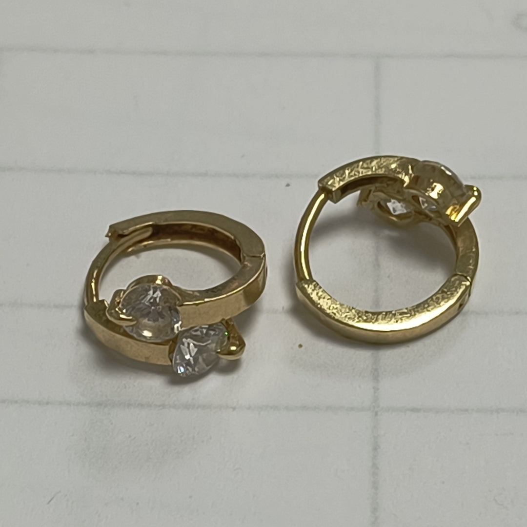 ARRACADAS PAR ORO 14 K 2,00 GRMS (SEMINUEVO)