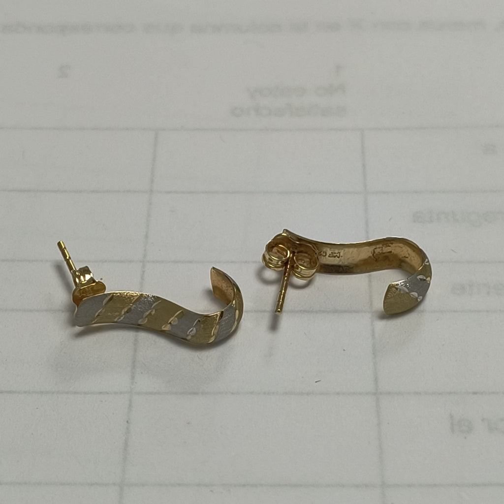 ARETES PAR ORO 14 K 1,40 GRMS (SEMINUEVO)