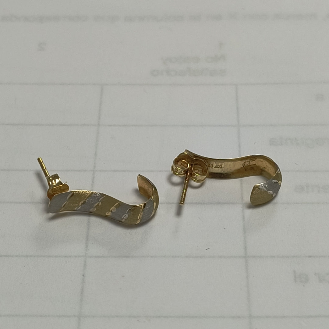 ARETES PAR ORO 14 K 1,40 GRMS (SEMINUEVO)