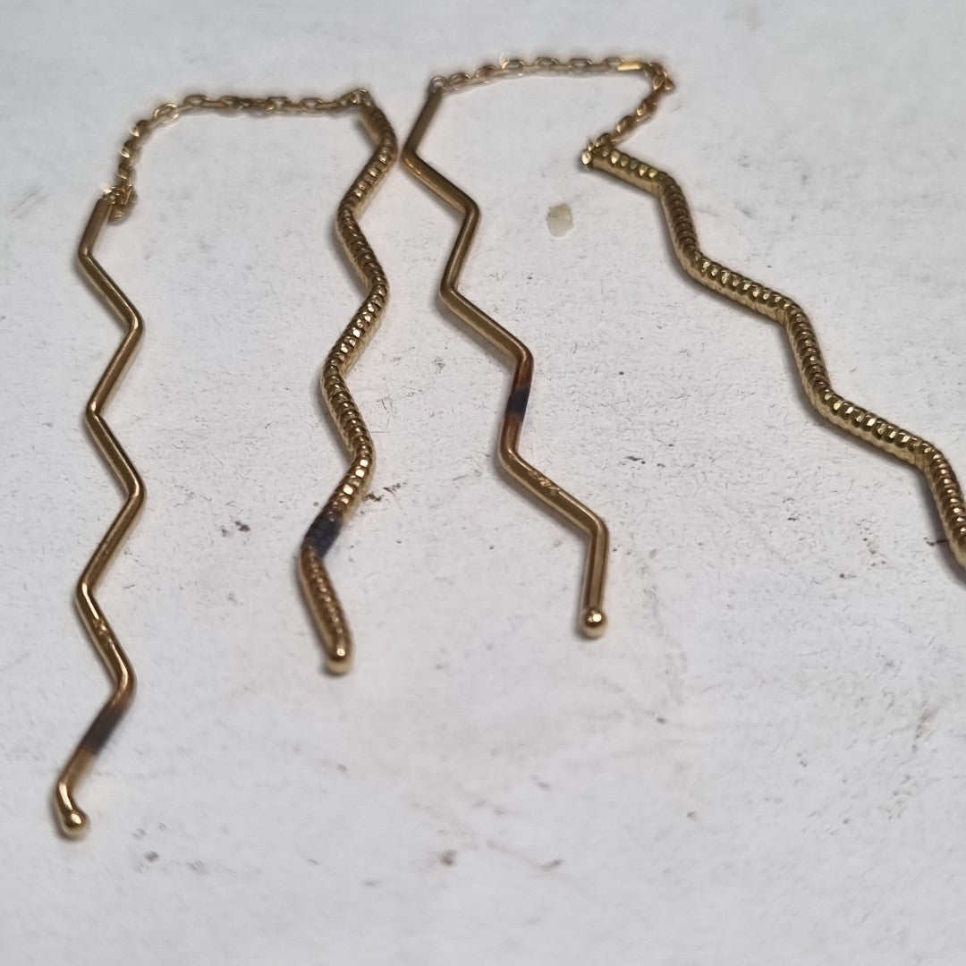 VIOLADORES PAR ORO 14 K 1,30 GRMS (SEMINUEVO)