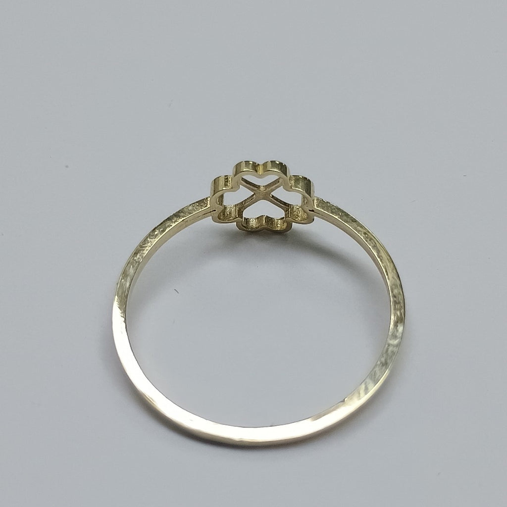 ANILLOS ANILLITO FIG TREBOL 10K TALLA 7 0.8 GR (NUEVO)