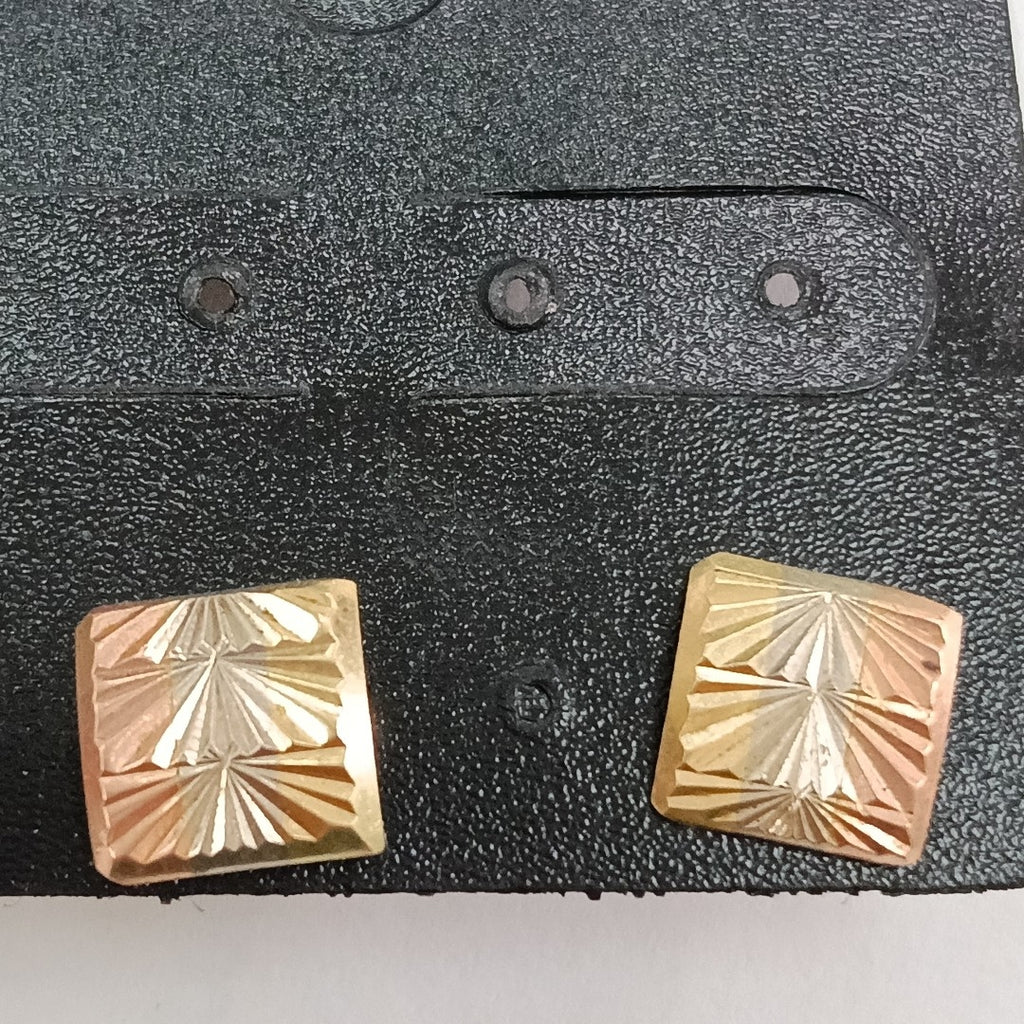 ARETES PAR ORO COMBINADO 10 K 1.3 GRMS (SEMINUEVO)