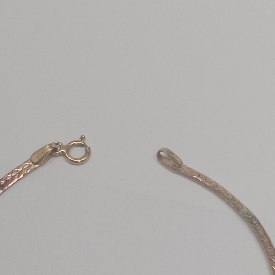 PULSERA ORO 14 K 2.2 GRMS (SEMINUEVO)