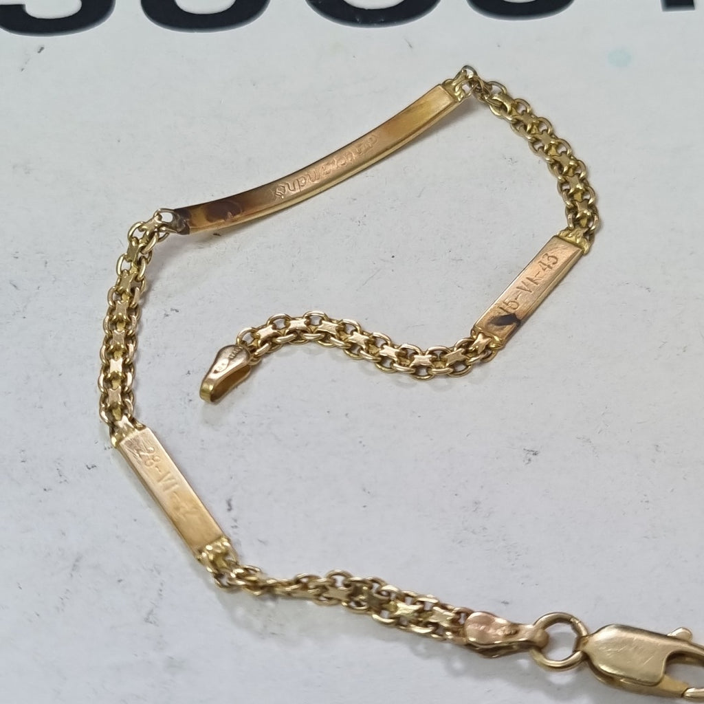 ESCLAVA ORO 14 K 5.2 GRMS (SEMINUEVO)
