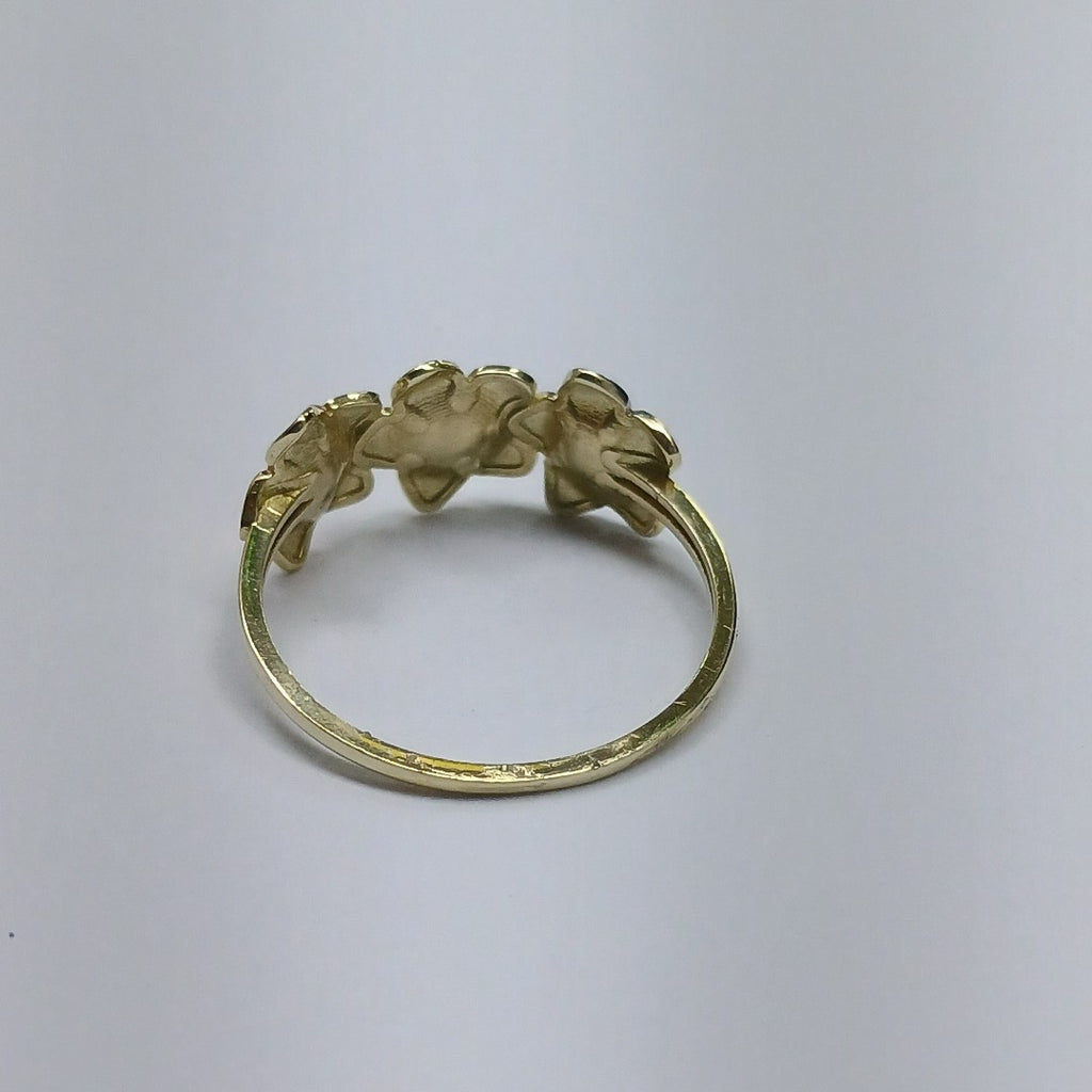 ANILLOS ANILLITO FIG FLORES 10K TALLA 8 1.2 GR (NUEVO)