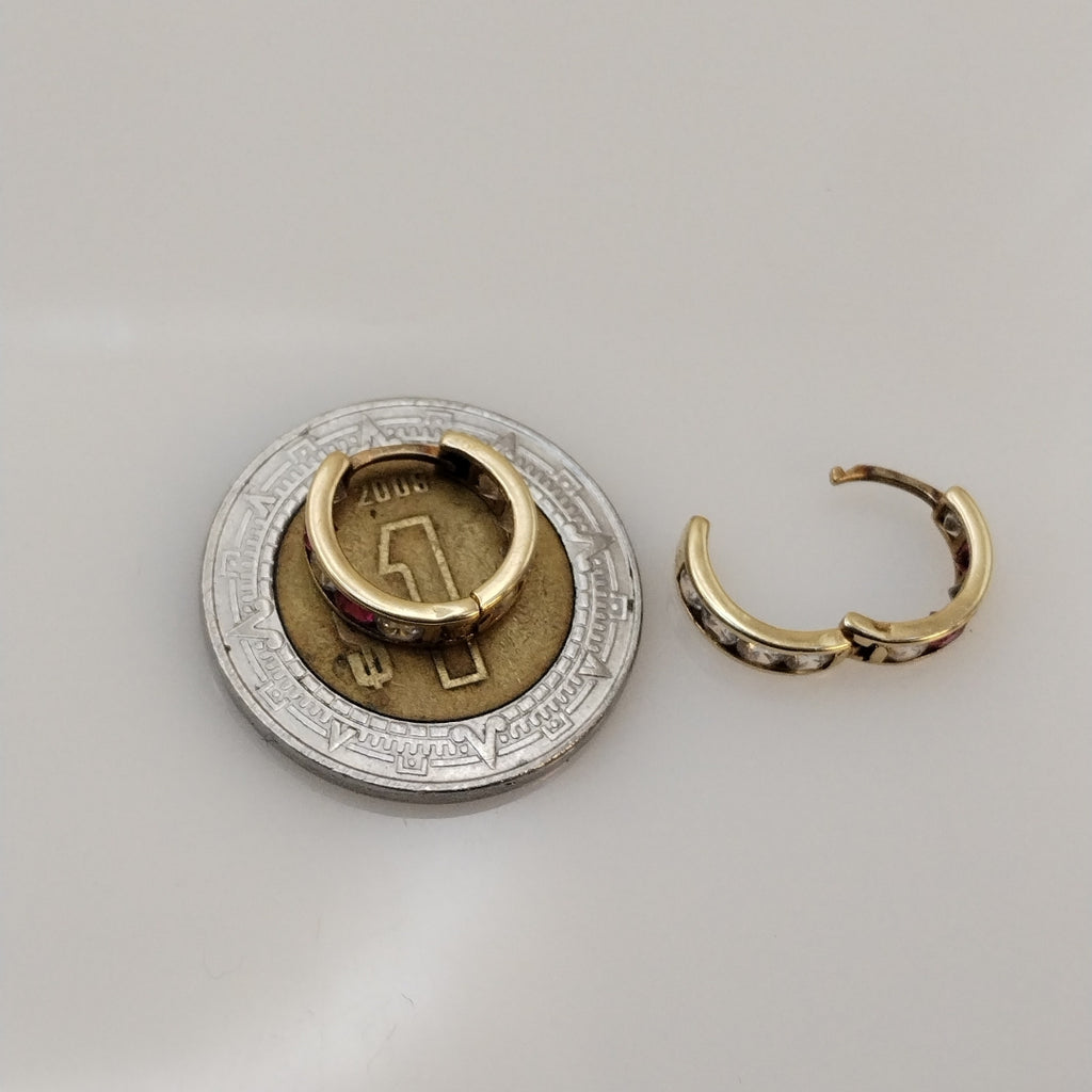 ARETES PAR ORO 10 K 1.2 GRMS (SEMINUEVO)