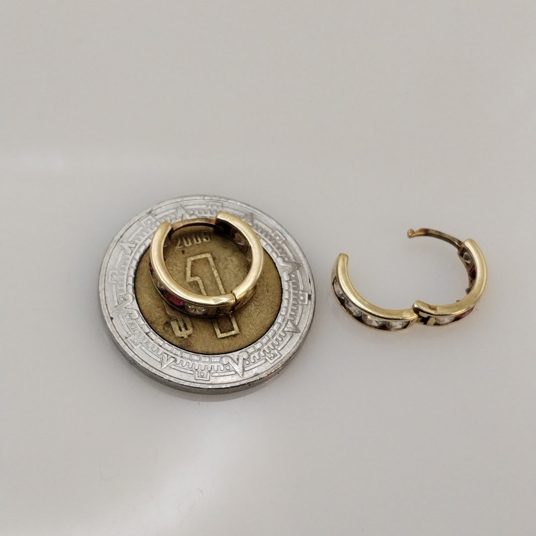 ARETES PAR ORO 10 K 1.2 GRMS (SEMINUEVO)