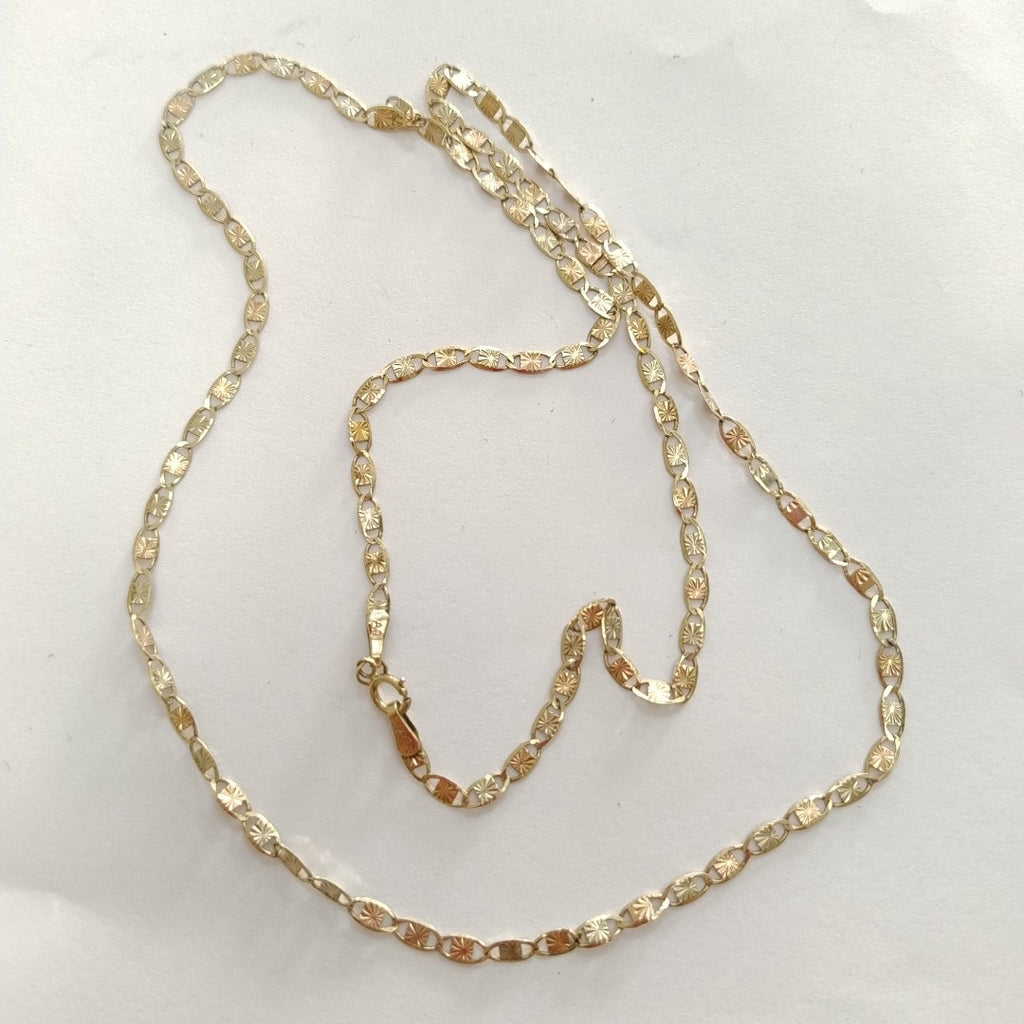 CADENA ORO, ORO COMBINADO 10 K 4.3 GRMS (SEMINUEVO)