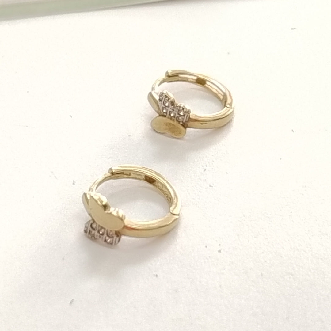 ARRACADAS PAR ORO 10 K 1.4 GRMS (SEMINUEVO)