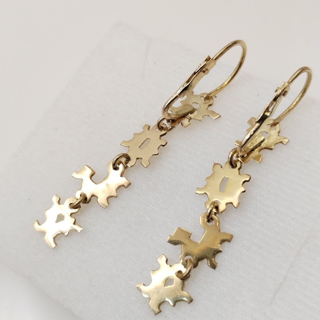 ARETES PAR ORO 10 K 3.3 GRMS (SEMINUEVO)