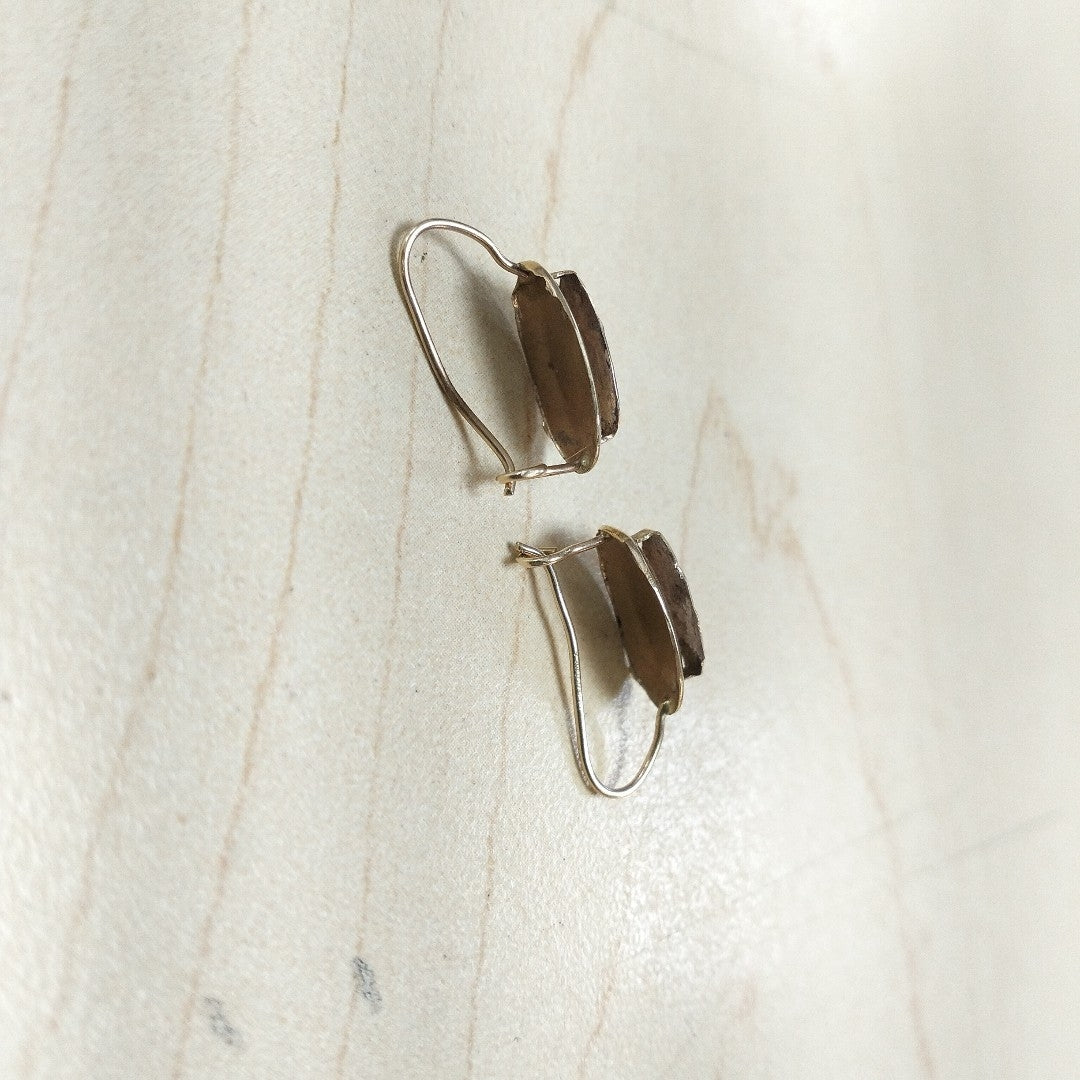 ARETES PAR ORO COMBINADO 10 K 1.4 GRMS (SEMINUEVO)
