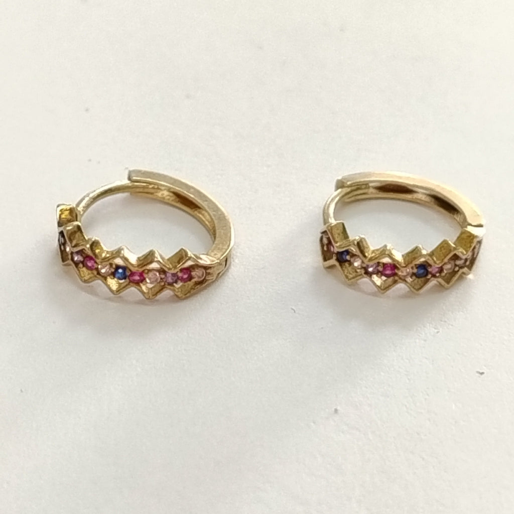 ARRACADAS PAR ORO 10 K 1.4 GRMS (SEMINUEVO)