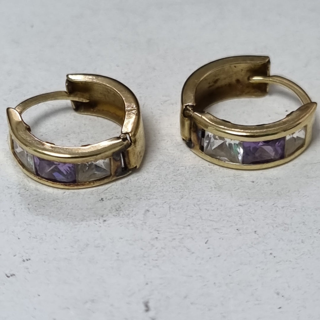 ARRACADAS PAR ORO 10 K 1.7 GRMS (SEMINUEVO)