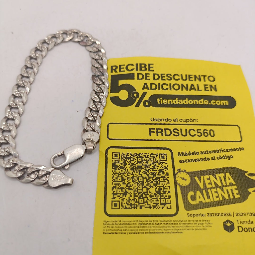 PULSERA PLATA 16.8 GRMS (SEMINUEVO)