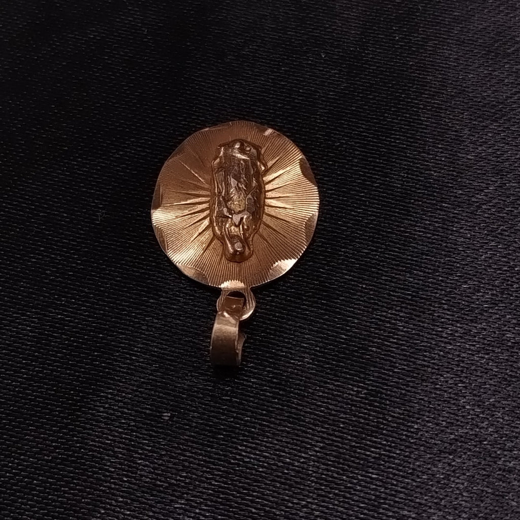 DIJE,MEDALLA RELIGIOSA ORO 10 K 1,20 GRMS (SEMINUEVO)