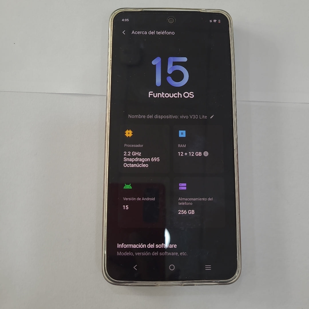 CELULAR VIVO V30 LITE V2314 (2023) 256 GB 12 GB RAM (SEMINUEVO)