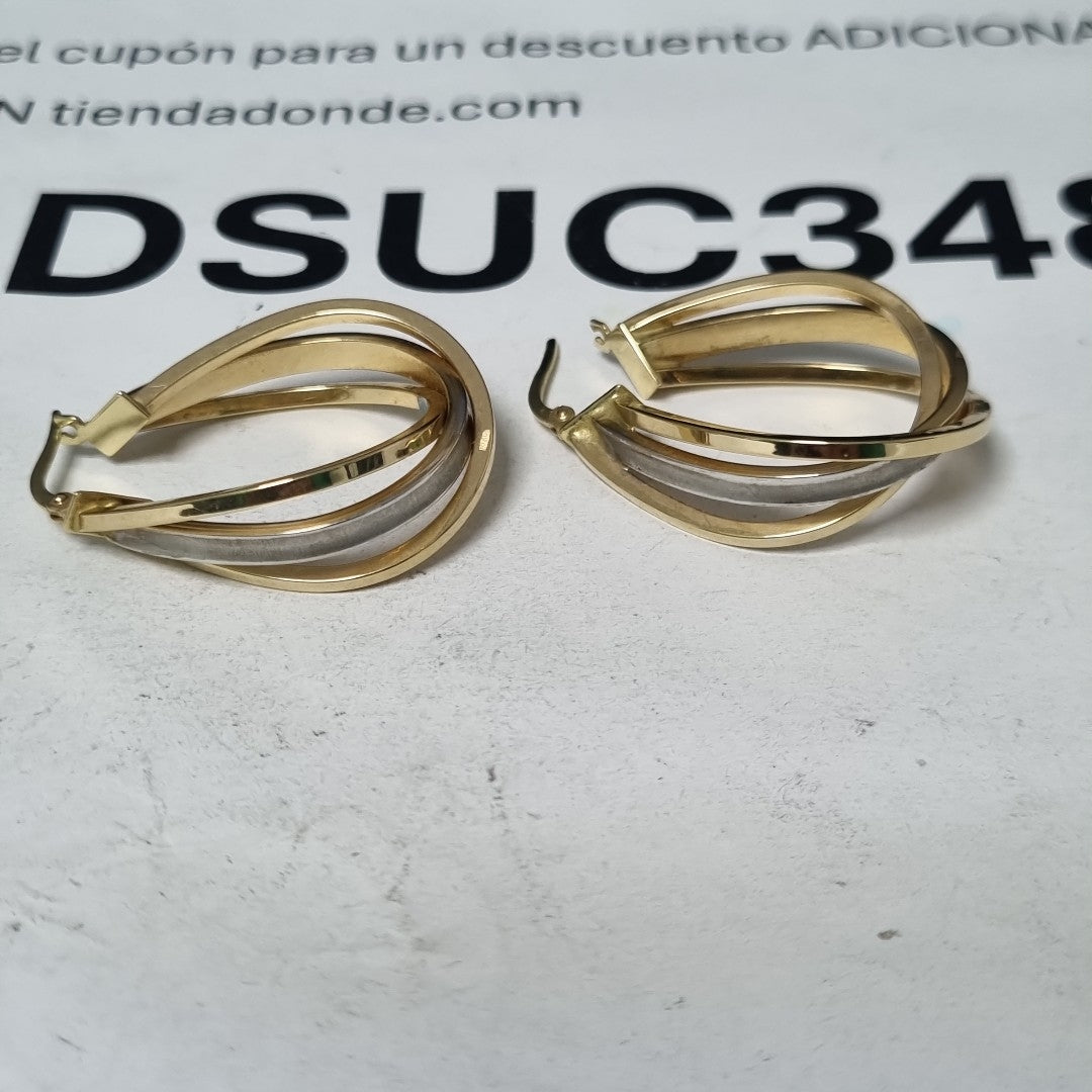 ARRACADAS PAR ORO 14 K 4 GRMS (SEMINUEVO)