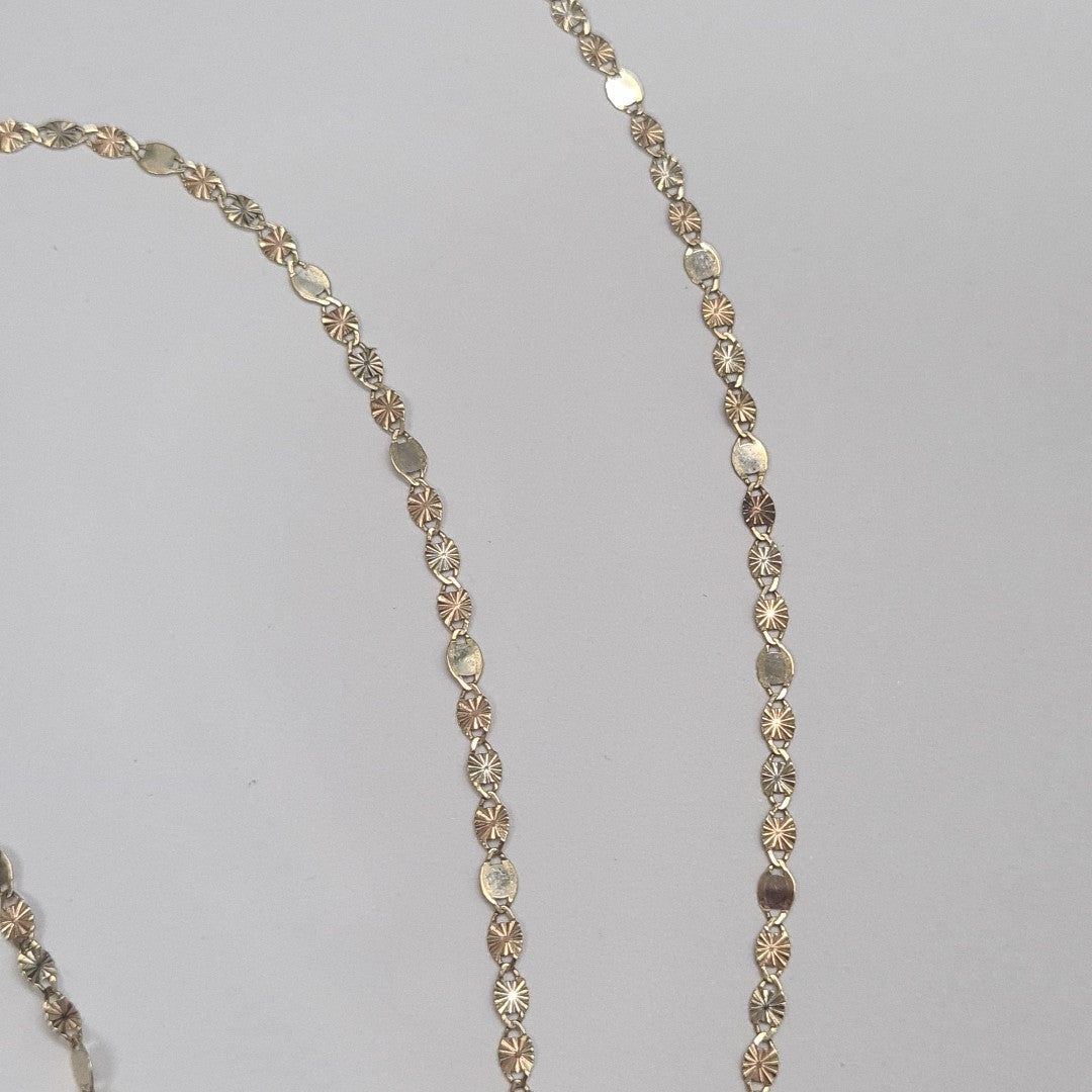 CADENA ORO,ORO COMBINADO 14 K 1,40 GRMS (SEMINUEVO)