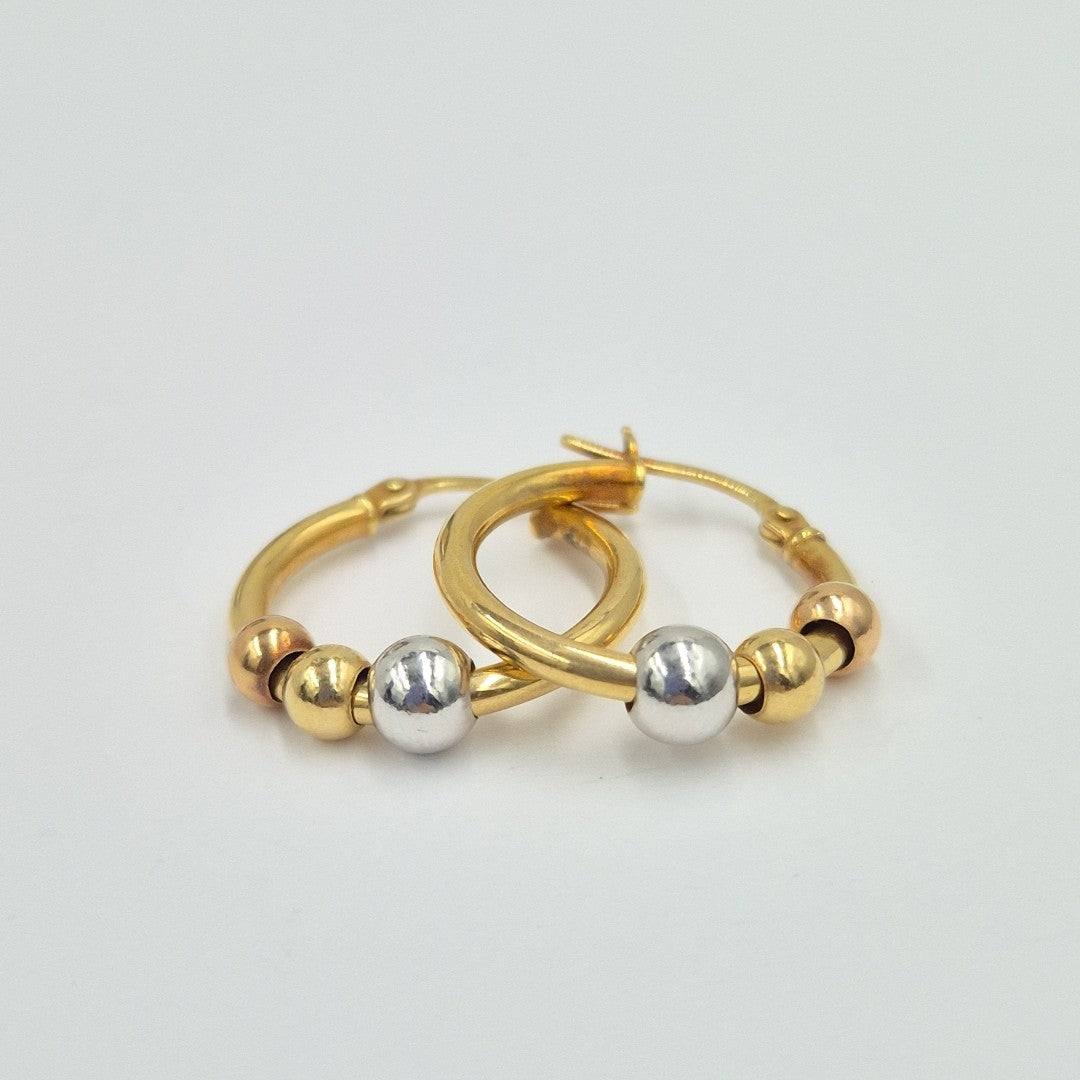 ARRACADAS PAR ORO 14 K 1,80 GRMS (SEMINUEVO)