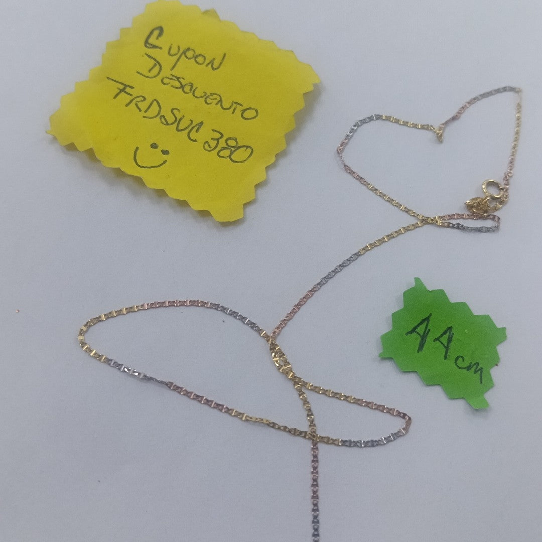 CADENA ORO,RODIADO 14 K 1,10 GRMS (SEMINUEVO)
