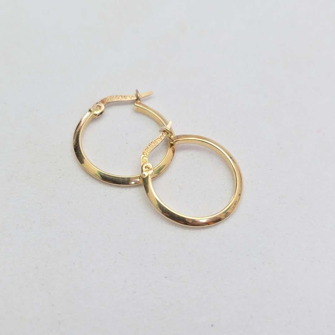 ARRACADAS PAR ORO 14 K 1.5 GRMS (SEMINUEVO)