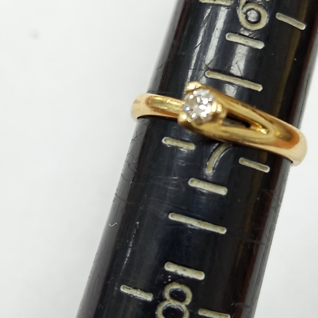 SOLITARIO ORO 14 K 2,40 GRMS (SEMINUEVO)