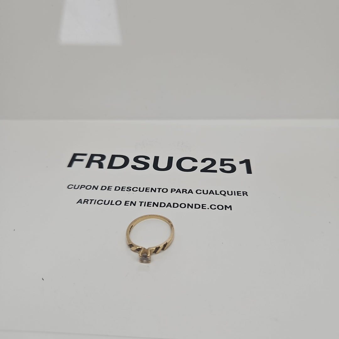 SOLITARIO ORO 14 K 1.7 GRMS (SEMINUEVO)
