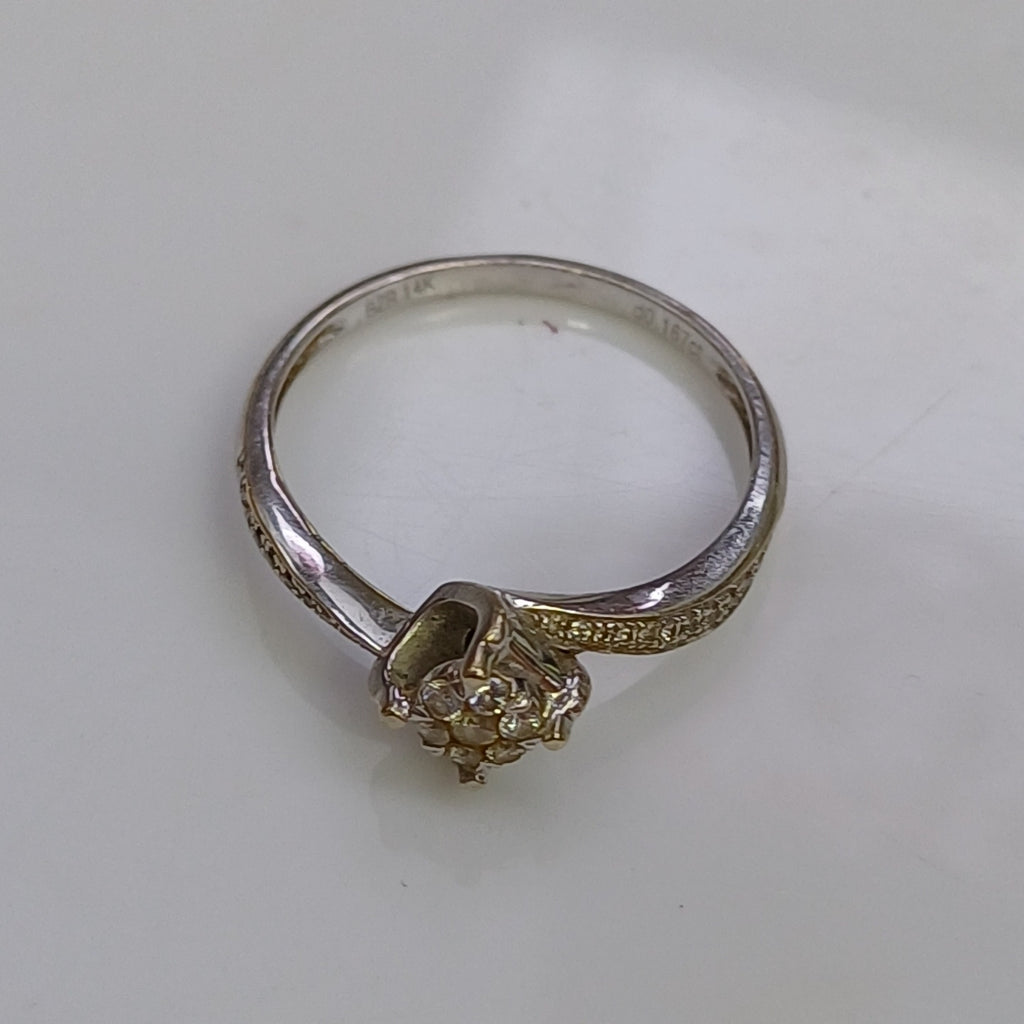 ANILLITO ORO, ORO BLANCO 14 K 2 GRMS (SEMINUEVO)
