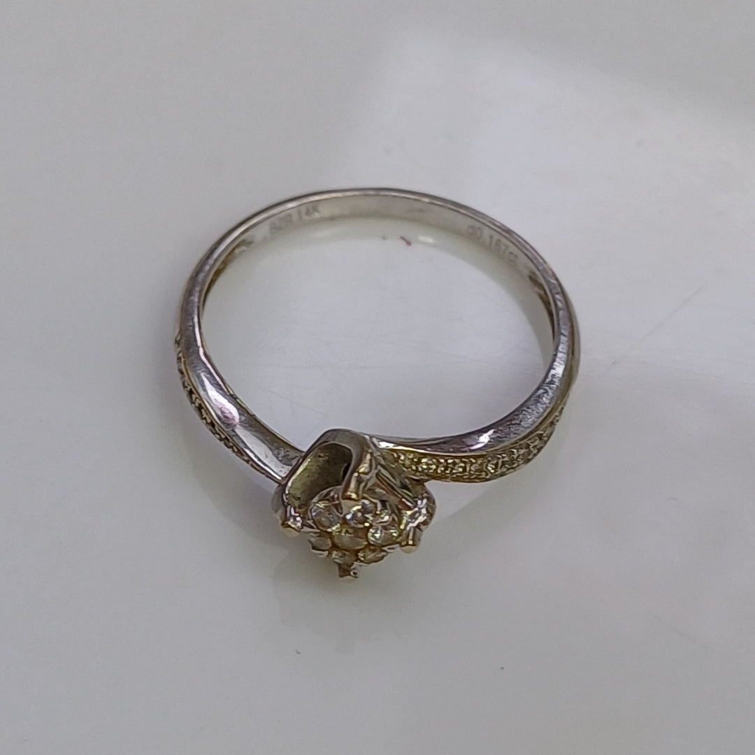 ANILLITO ORO, ORO BLANCO 14 K 2 GRMS (SEMINUEVO)