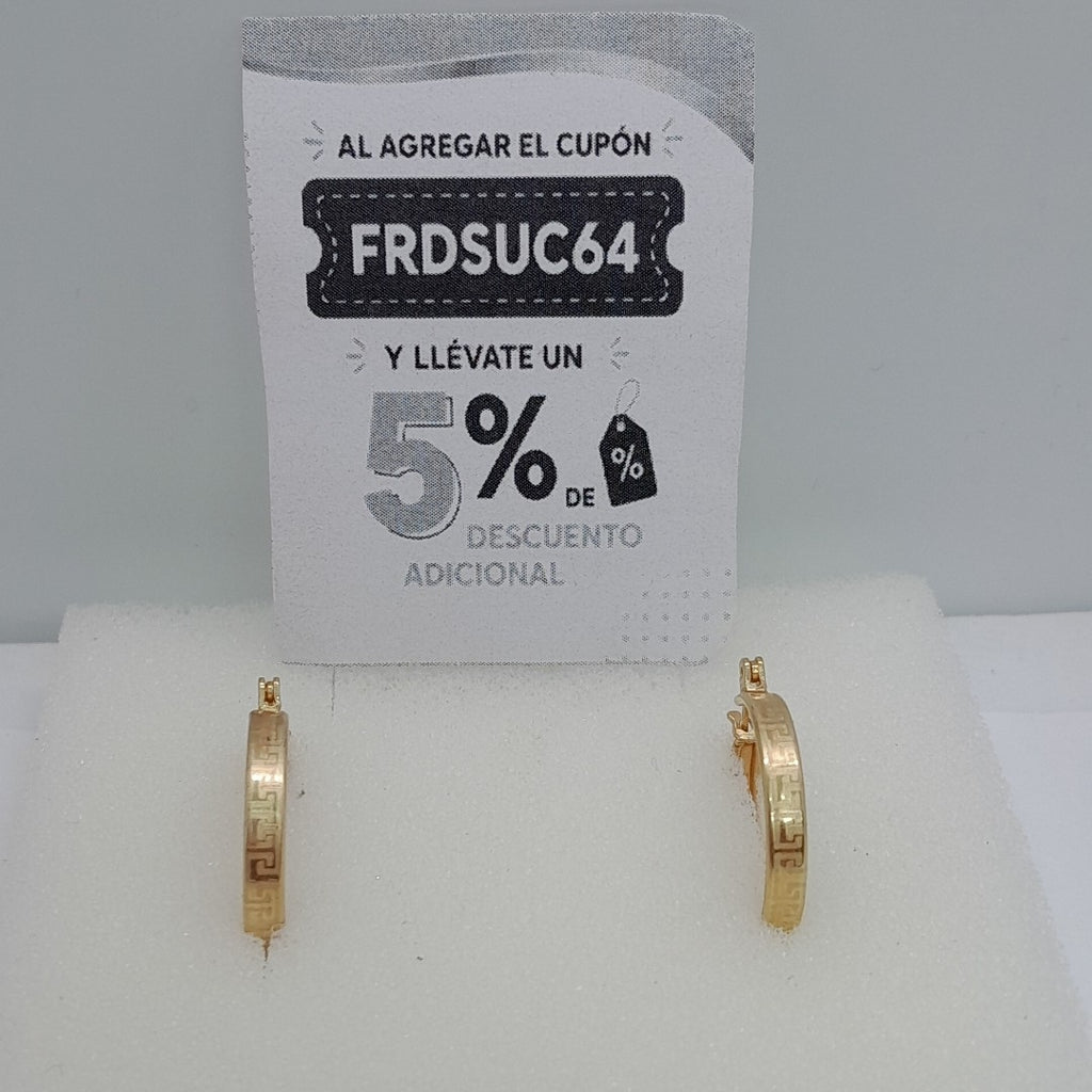 ARRACADAS PAR ORO 14 K 1,90 GRMS (SEMINUEVO)