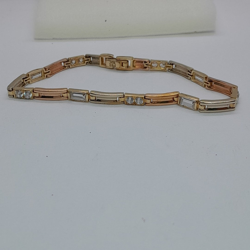PULSERA ORO COMBINADO 10 K 11,00 GRMS (SEMINUEVO)