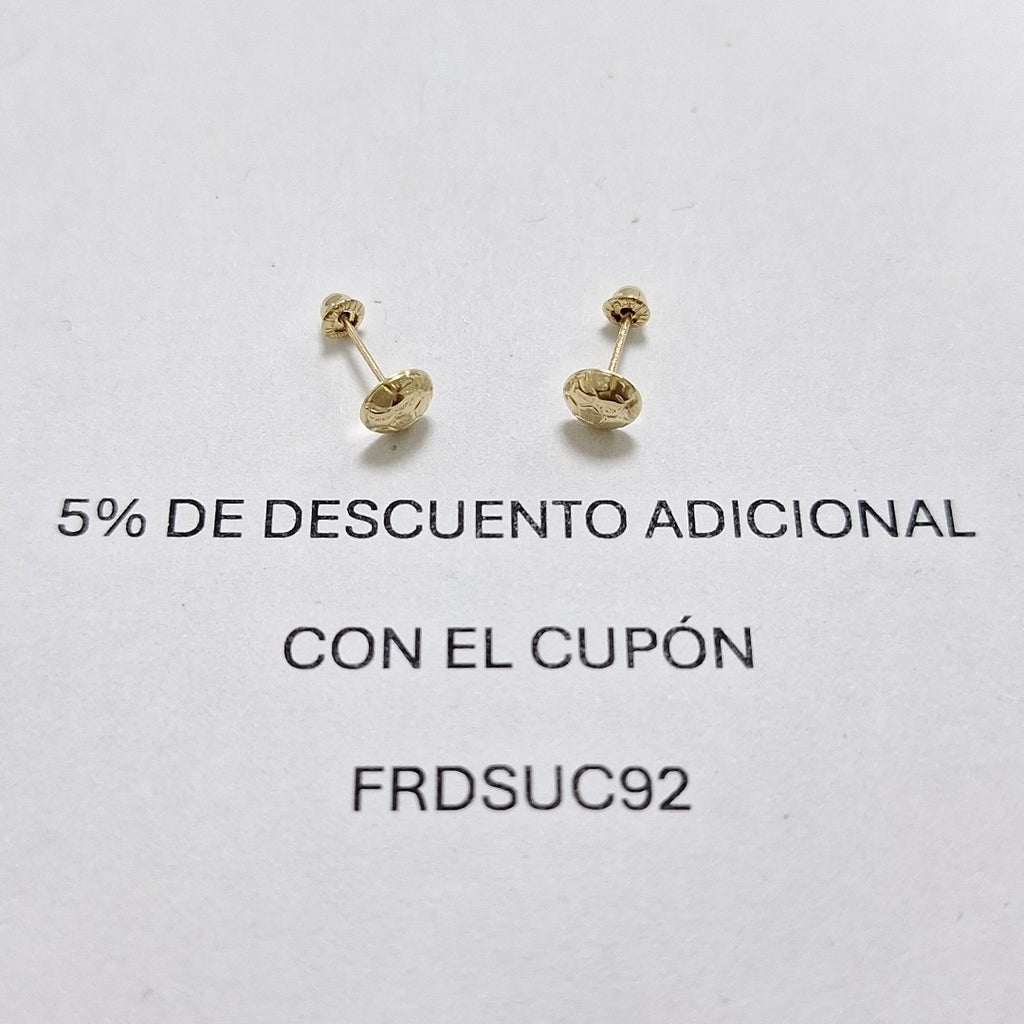 BROQUELES BROQUEL FIG BALON DE FUTBOL 14K 0.2387 GR (NUEVO)