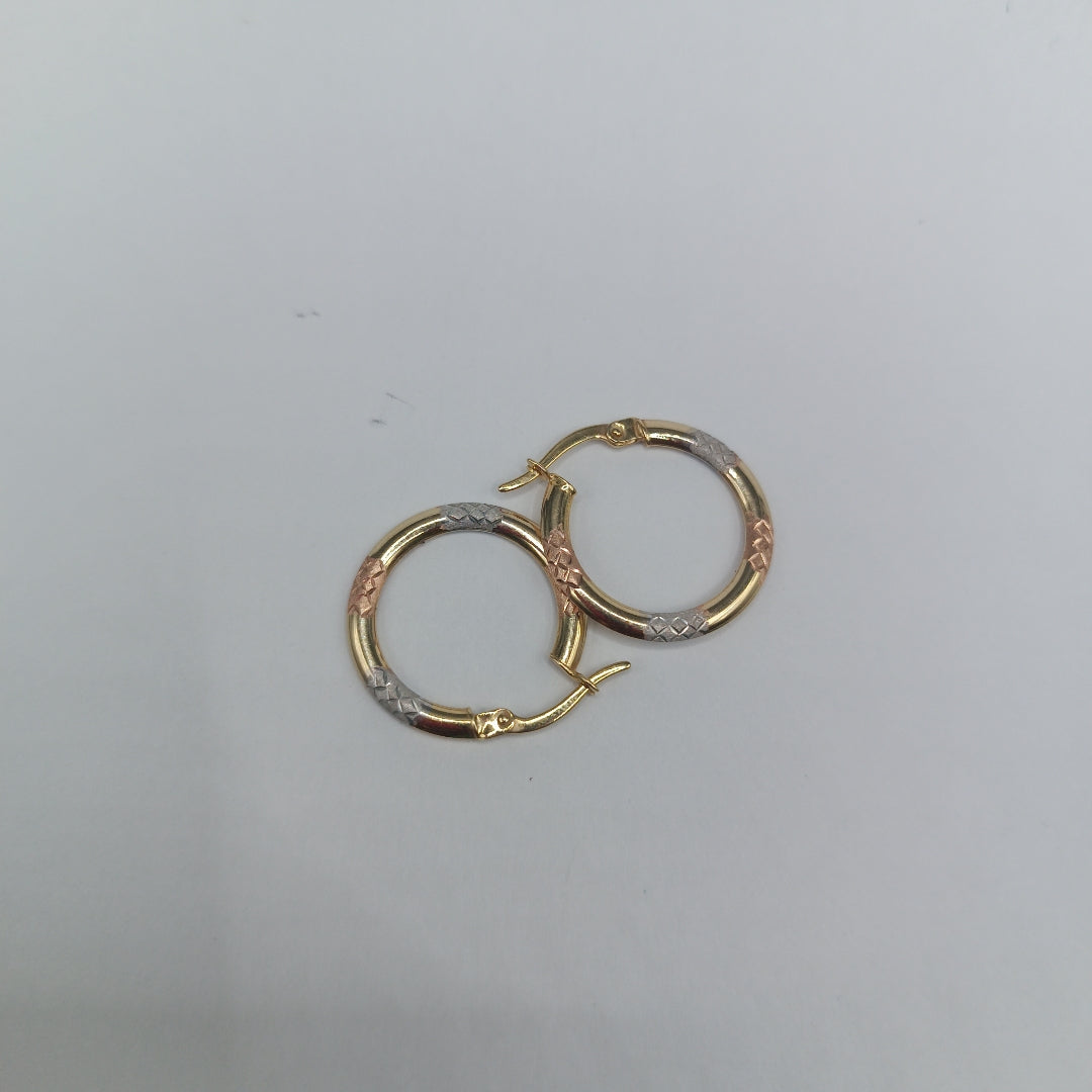 ARETES PAR ORO 14 K 1,20 GRMS (SEMINUEVO)