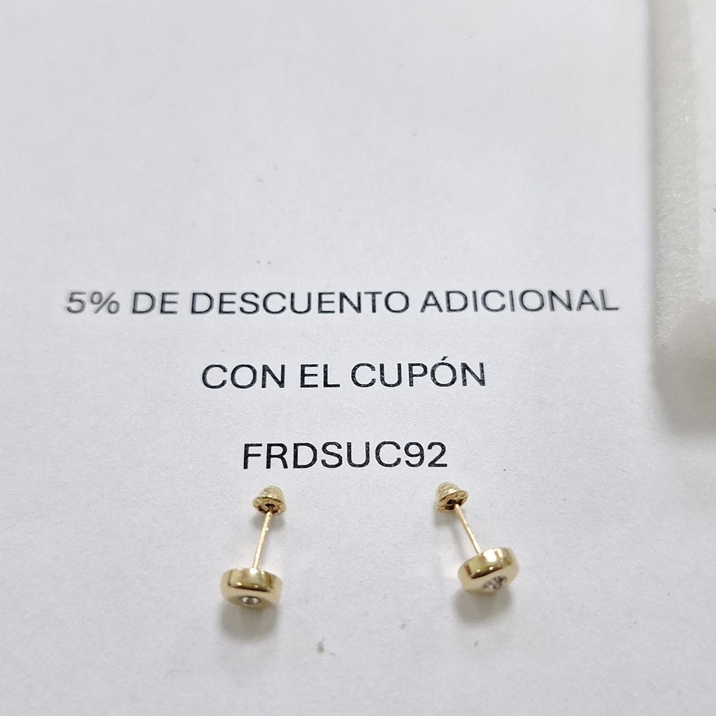 BROQUELES BROQUEL C CIRCONIA 14K 0.27 GR (NUEVO)