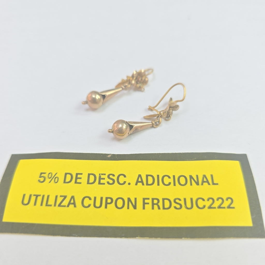ARETES PAR ORO 10 K 2,20 GRMS (SEMINUEVO)