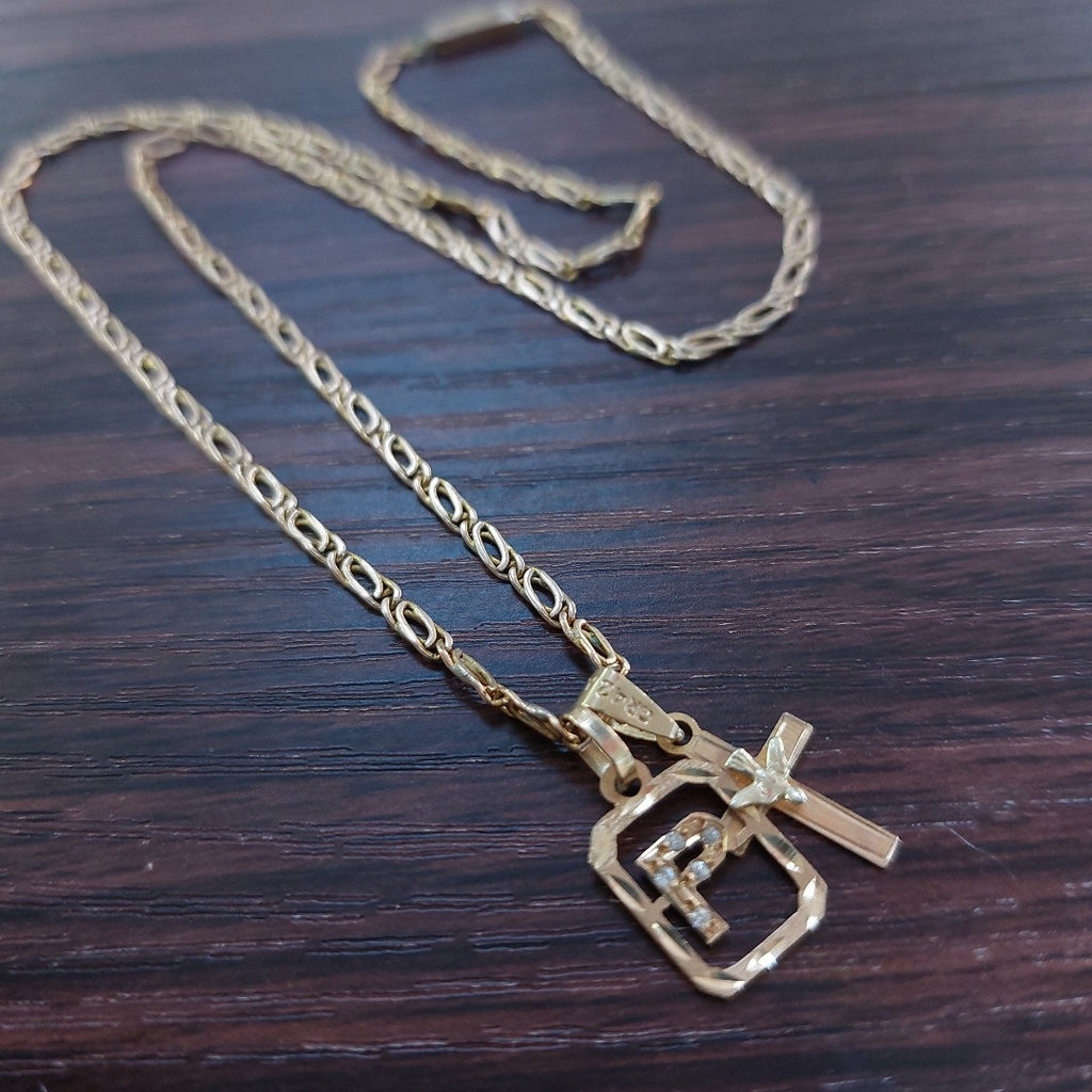 CADENA, DIJE ORO 8 K 4.5 GRMS (SEMINUEVO)