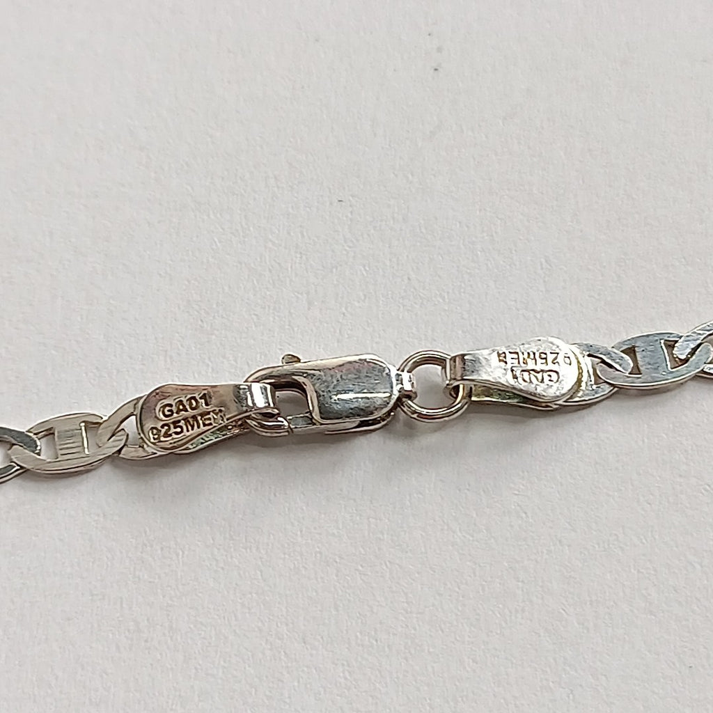 CADENA TEJIDO GUCHI PLATA .925 60 CM 8.8 GR (NUEVO)