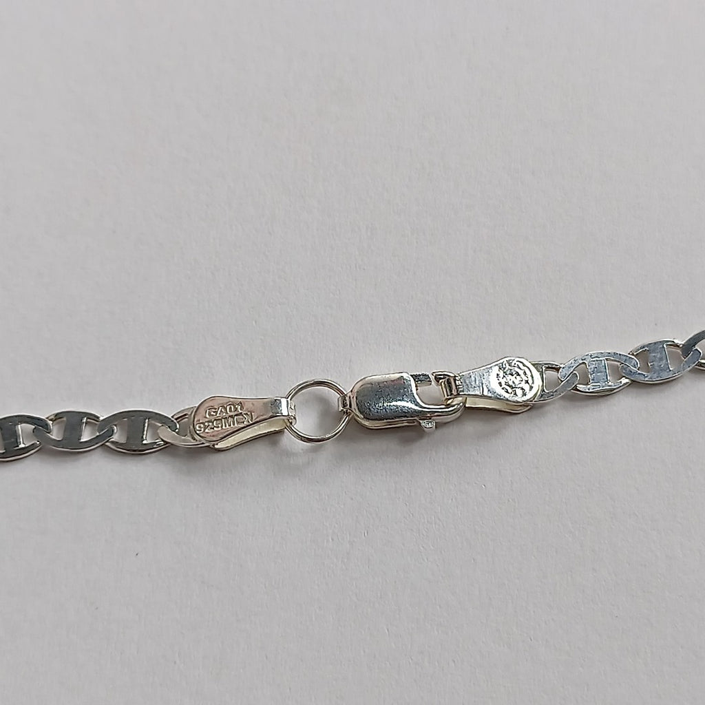CADENA TEJIDO GUCHI PLATA .925 60 CM 9.3 GR (NUEVO)
