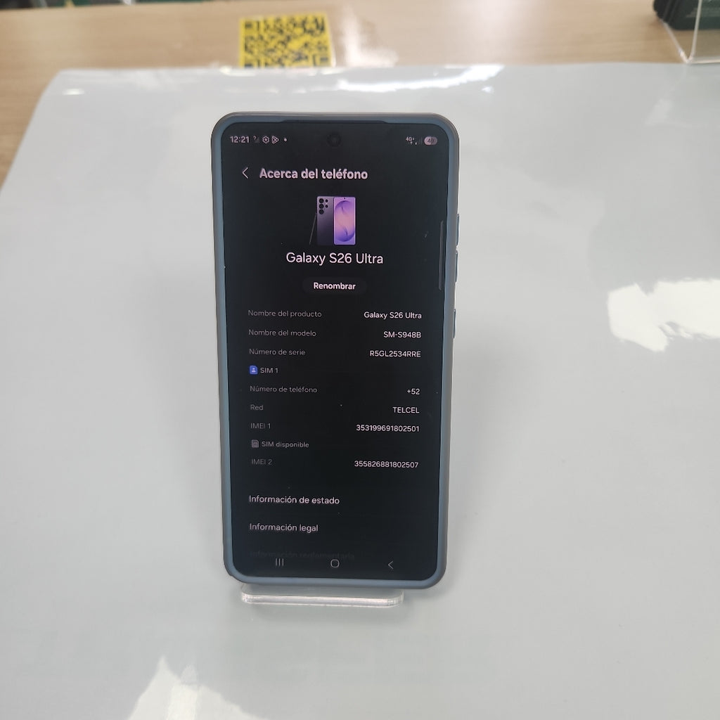 CELULAR SAMSUNG GALAXY S26 ULTRA SM-S948B (2026) 512 GB 12 GB RAM (SEMINUEVO)