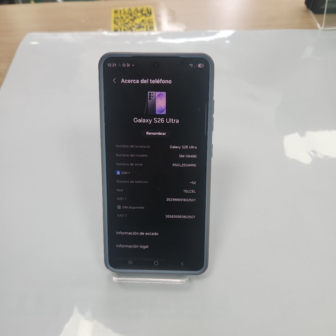 CELULAR SAMSUNG GALAXY S26 ULTRA SM-S948B (2026) 512 GB 12 GB RAM (SEMINUEVO)