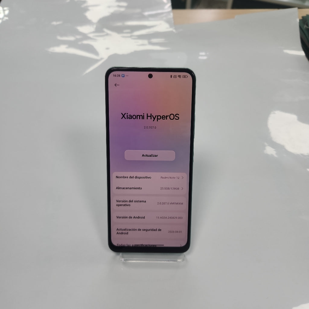 CELULAR XIAOMI REDMI NOTE 12 23028RA60L (2023) 128 GB 4 GB RAM (SEMINUEVO)