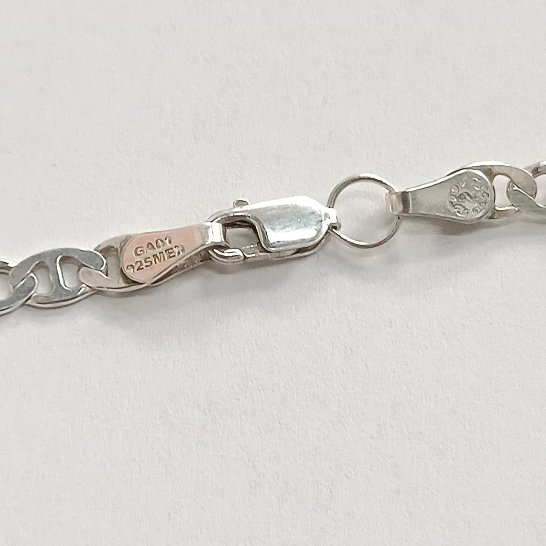 CADENA TEJIDO GUCHI PLATA .925 55 CM 12.6 GR (NUEVO)