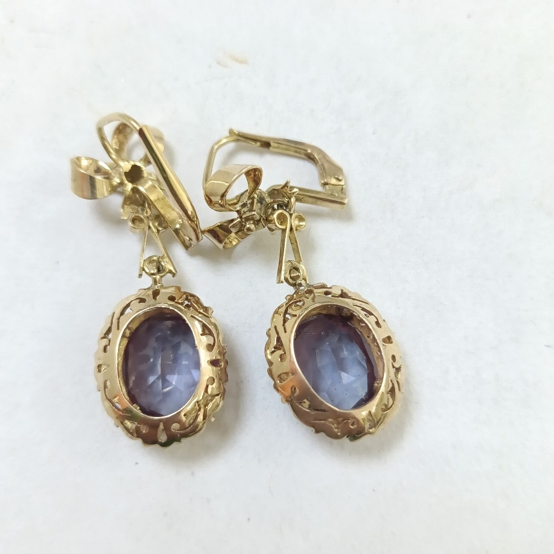 ARETES PAR ORO 14 K 6.8 GRMS (SEMINUEVO)