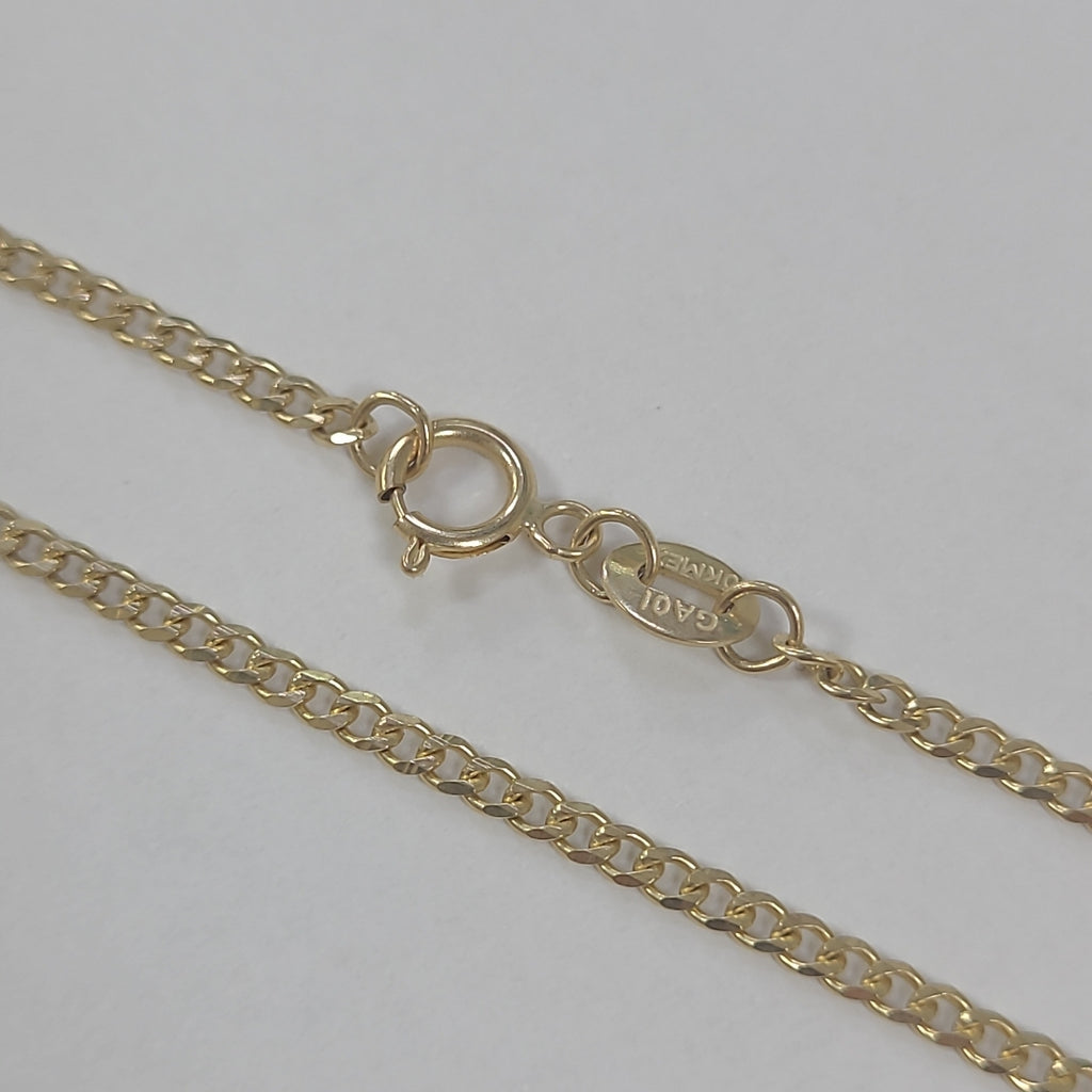 CADENAS TEJIDO BARBADA ORO 10K 60 CM 4.2 GR (NUEVO)
