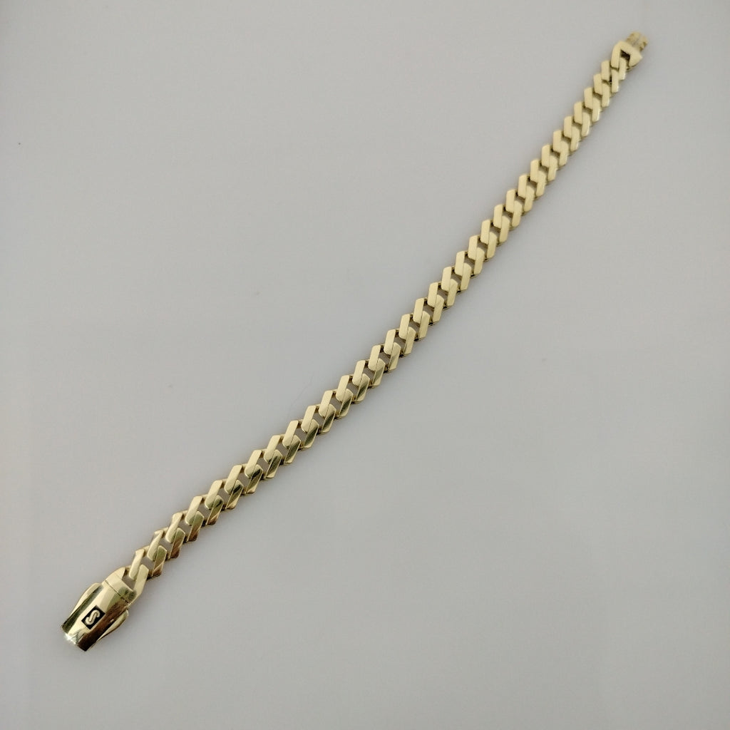 PULSERA CABALLERO MONACO ORO 14K 10.8 (NUEVO)