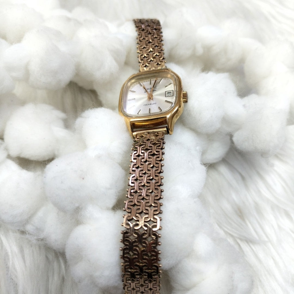 RELOJ CAJA ACERO PULSO ORO ORO 10 K 37 GRMS (SEMINUEVO)