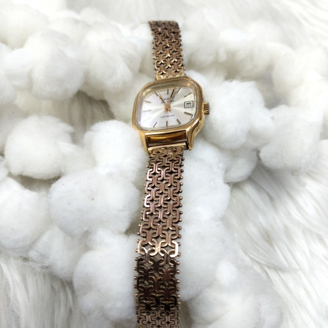 RELOJ CAJA ACERO PULSO ORO ORO 10 K 37 GRMS (SEMINUEVO)