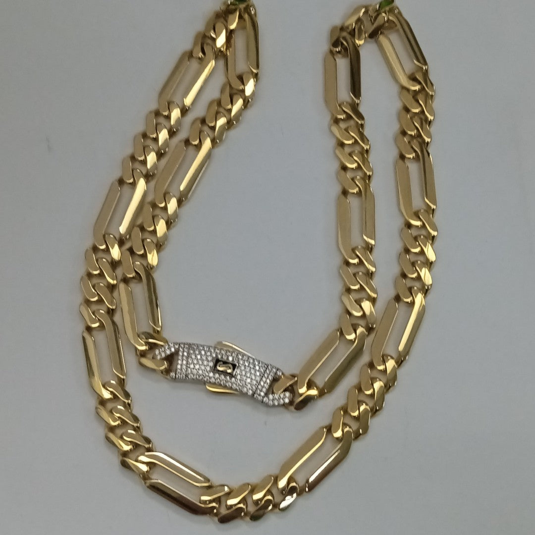 CADENA MONACO ORO 14K 32.5 (NUEVO)