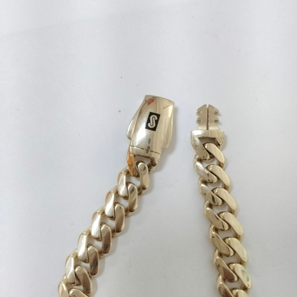 PULSERA CABALLERO MONACO ORO 14K 13.7 (NUEVO)
