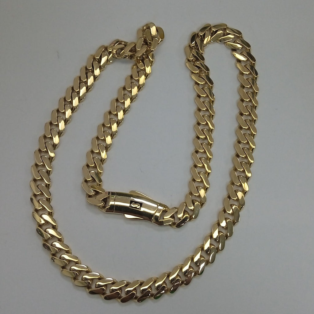 CADENA MONACO ORO 14K 32 (NUEVO)